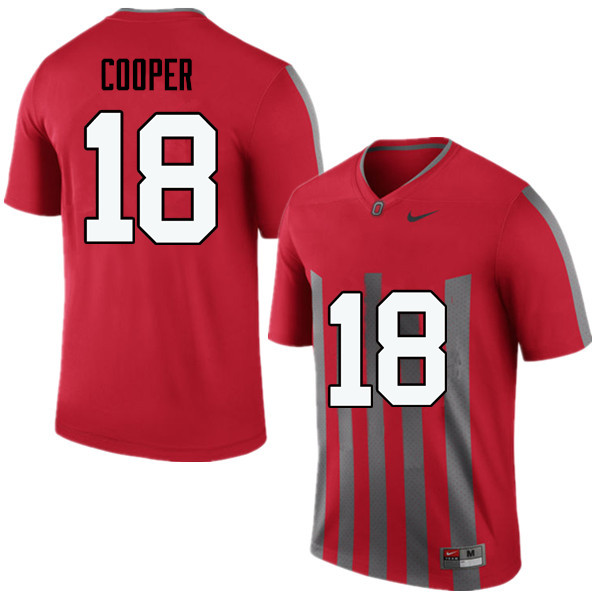Men Ohio State Buckeyes #18 Jonathan Cooper College Football Jerseys Game-Throwback